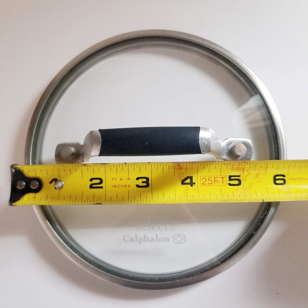Calphalon Select Stainless Steel Glass Lid Replacement 6" Outer 5.5" Inner Rim